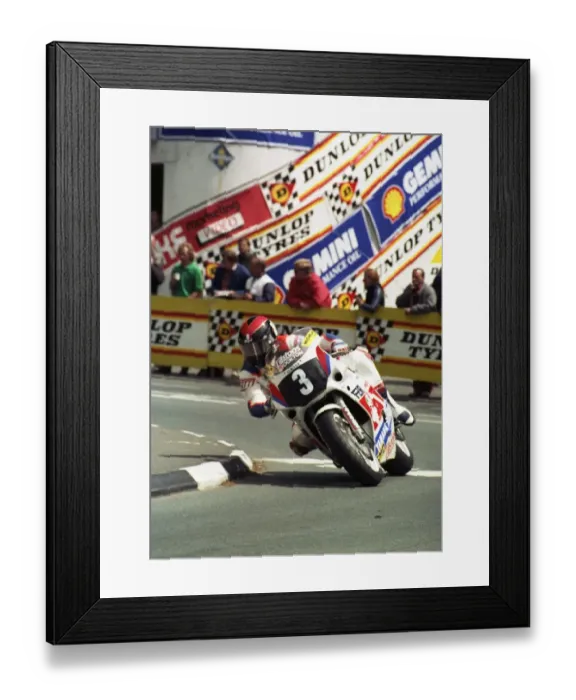 Framed Print : Steve Henshaw (Yamaha) 1989 1300 Production TT Framed Print : Steve Henshaw (Yamaha) 1989 1300 Production TT