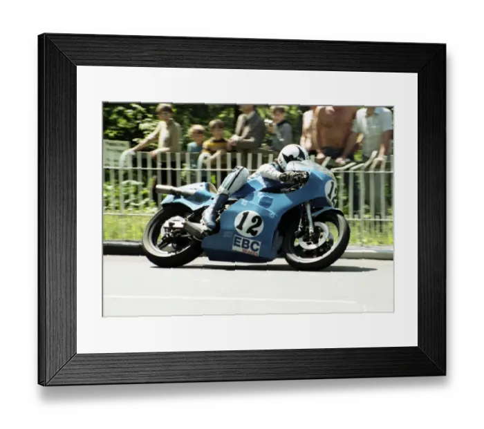 Framed Print : Denis Ireland (Suzuki) 1984 Premier Classic TT