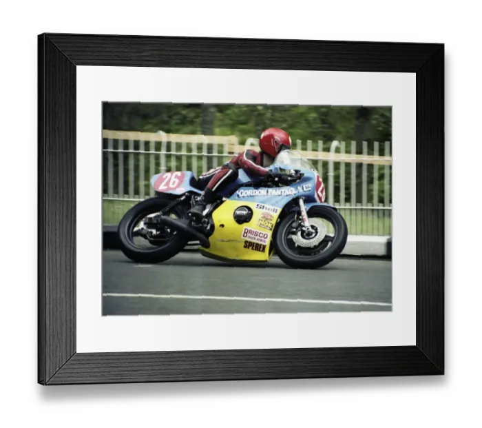 Framed Print : Ian Richards (Kawasaki) 1980 Formula One TT Framed Print : Ian Richards (Kawasaki) 1980 Formula One TT