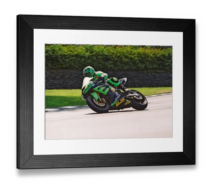 Framed Print : Ian Watson (Kawasaki) 2004 Formula One TT Framed Print : Ian Watson (Kawasaki) 2004 Formula One TT