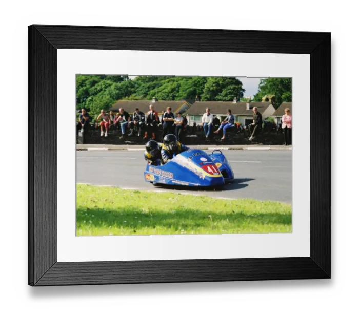 Framed Print : Dan Clark & Nigel Mayers (Heys Honda) 2004 Sidecar TT Framed Print : Dan Clark & Nigel Mayers (Heys Honda) 2004 Sidecar TT