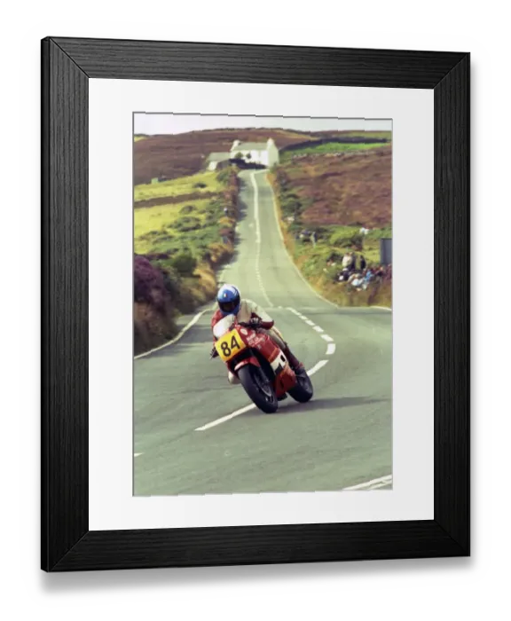 Framed Print : Brian Lavery (Honda) 1993 Senior Manx Grand Prix