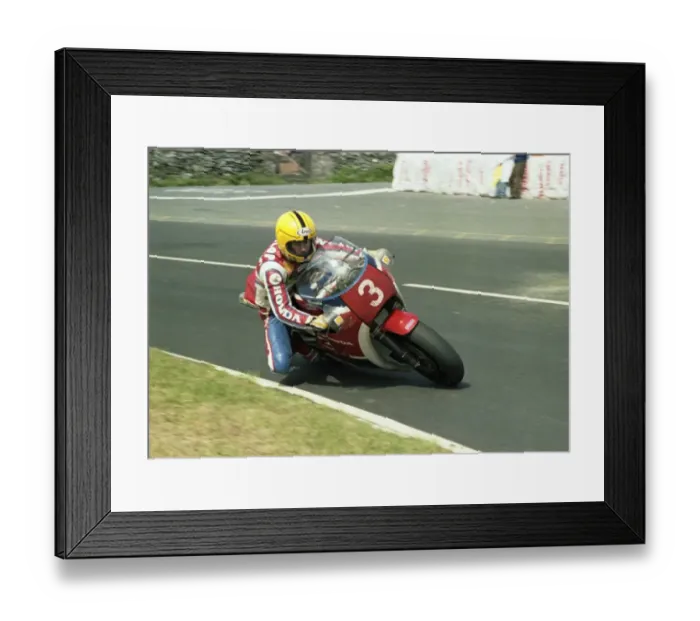 Framed Print : Joey Dunlop (Honda) 1983 Formula One TT Framed Print : Joey Dunlop (Honda) 1983 Formula One TT