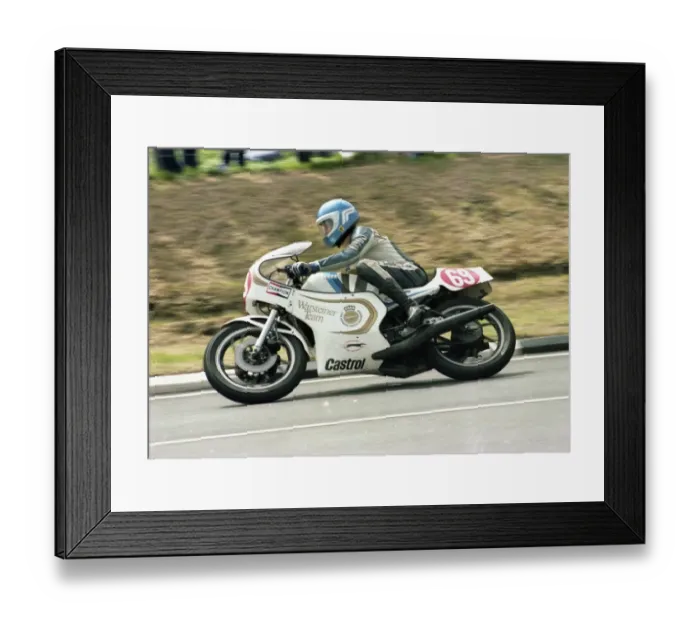 Framed Print : Reinhard Koberstein (Yamaha) 1983 Formula One TT Framed Print : Reinhard Koberstein (Yamaha) 1983 Formula One TT