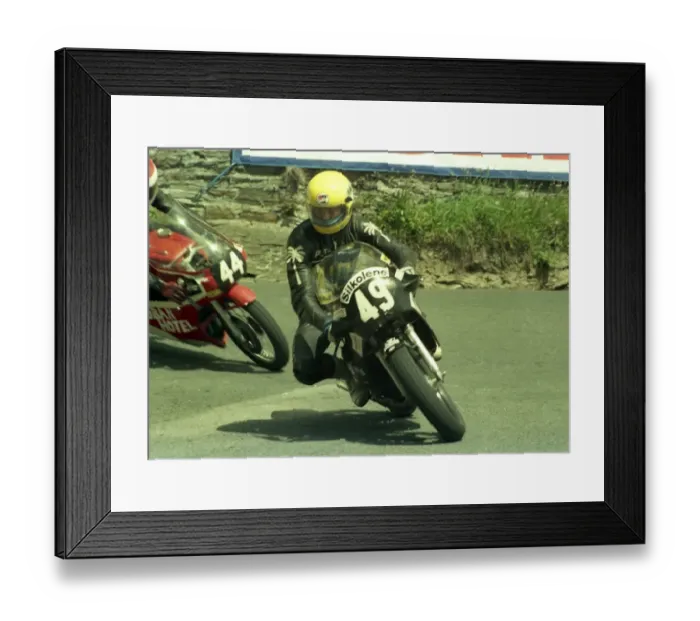 Framed Print : Peter Boast (Yamaha) 1986 Formula Two TT Framed Print : Peter Boast (Yamaha) 1986 Formula Two TT