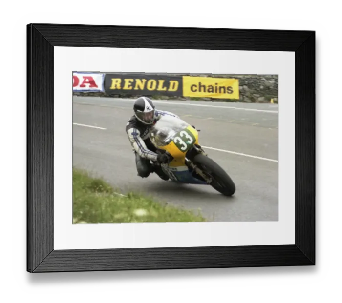 Framed Print : Richard Coates (Cotton) 1985 Junior TT Framed Print : Richard Coates (Cotton) 1985 Junior TT
