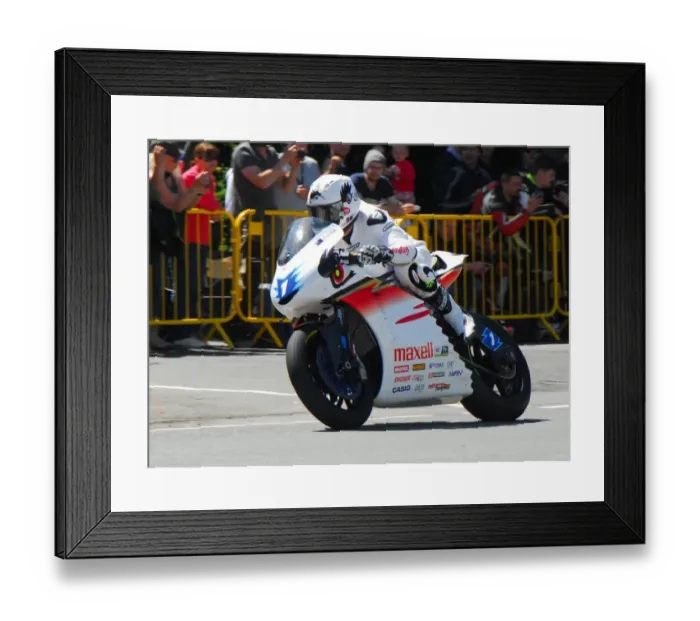 Framed Print : Bruce Anstey (Mugen) 2017 Zero TT Framed Print : Bruce Anstey (Mugen) 2017 Zero TT