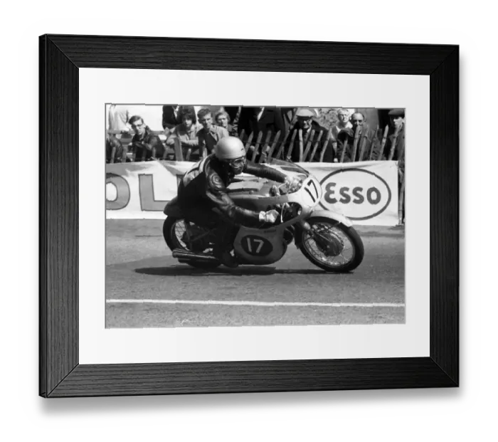 Framed Print : Naomi Taniguchi (Honda) 1960 Lightweight TT