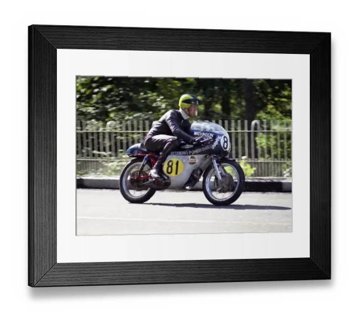 Framed Print : Derek Dyson (Aermacch) 1972 Senior Manx Grand Prix Framed Print : Derek Dyson (Aermacch) 1972 Senior Manx Grand Prix