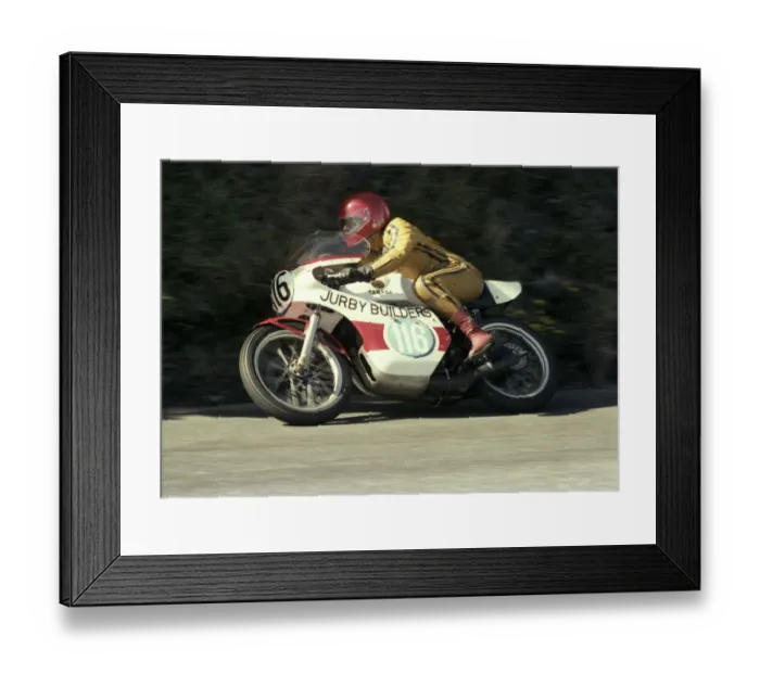 Framed Print : Malcolm Teare (Yamaha) 1979 Junior Manx Grand Prix