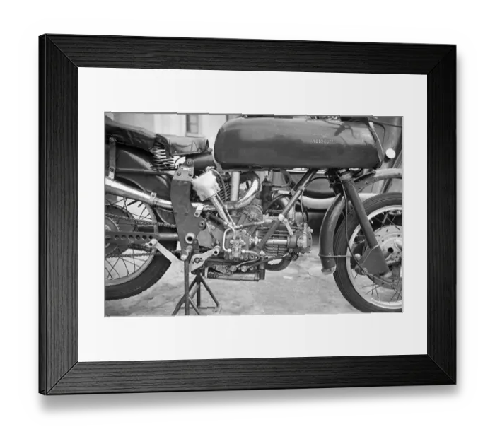 Framed Print : Moto Guzzi 500cc V-twin Framed Print : Moto Guzzi 500cc V-twin
