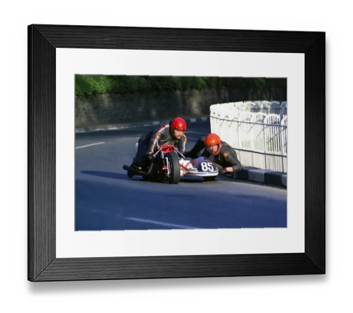 Framed Print : Howard Langham & D Johnston (Windle BSA) 1974 Sidecar TT Framed Print : Howard Langham & D Johnston (Windle BSA) 1974 Sidecar TT