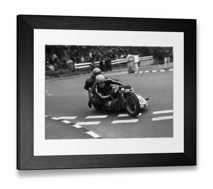 Framed Print : Howard Langham & D Johnson (BSA) 1972 750 Sidecar TT Framed Print : Howard Langham & D Johnson (BSA) 1972 750 Sidecar TT