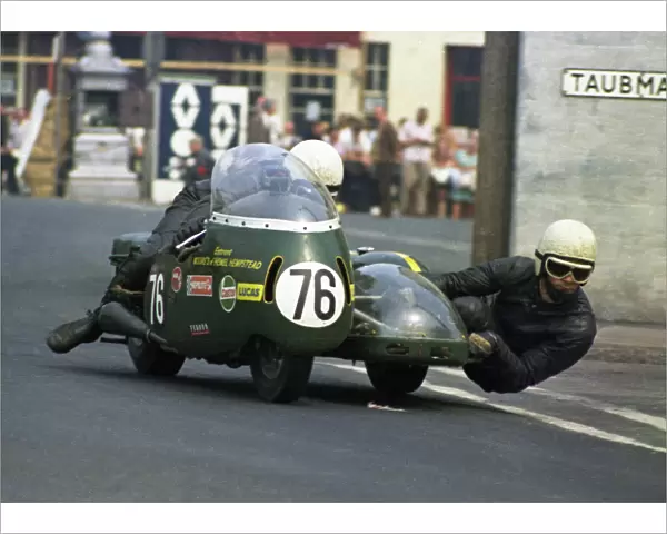 George O Dell & Peter Stockdale (Triumph) 1970 500 Sidecar TT