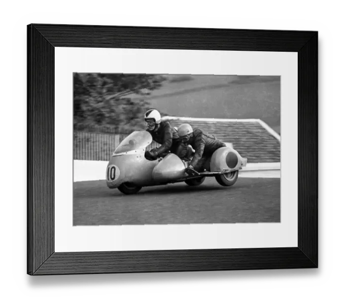 Framed Print : Bill Cooper & D B Argent (WEC) 1969 750 Sidecar TT Framed Print : Bill Cooper & D B Argent (WEC) 1969 750 Sidecar TT