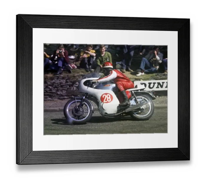 Framed Print : Pat Mahoney (BSA) 1969 Production 750 TT Framed Print : Pat Mahoney (BSA) 1969 Production 750 TT