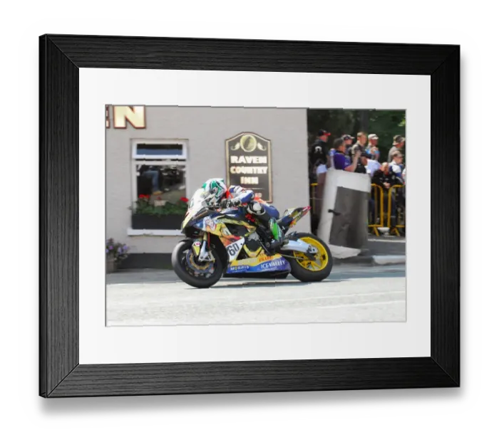 Framed Print : Peter Hickman (BMW) 2014 Superbike TT