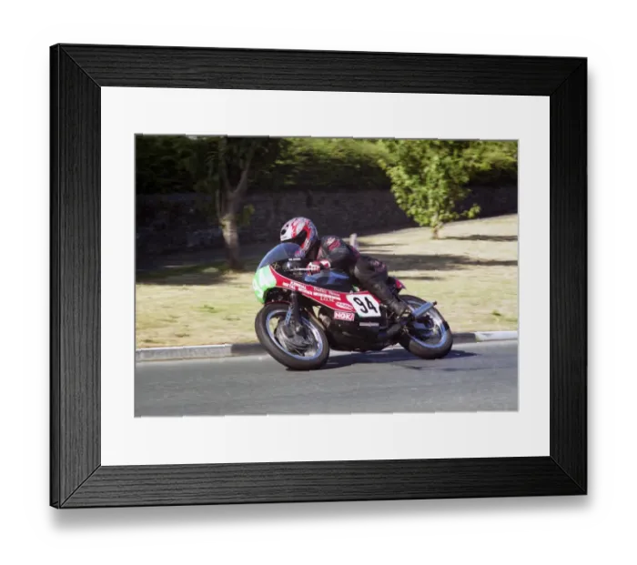 Framed Print : Tom Jackson (Suzuki) 2003 Lightweight Classic Manx Grand Prix