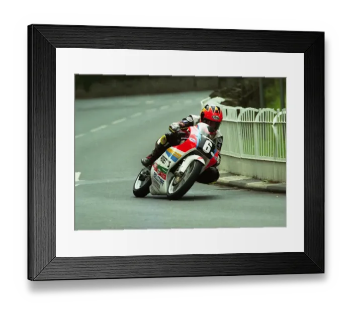 Framed Print : Denis McCullough (Lunney Honda) 2000 Ultra Lightweight TT