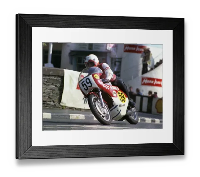 Framed Print : Bob Clough (Yamaha) 1973 Senior Manx Grand Prix Framed Print : Bob Clough (Yamaha) 1973 Senior Manx Grand Prix
