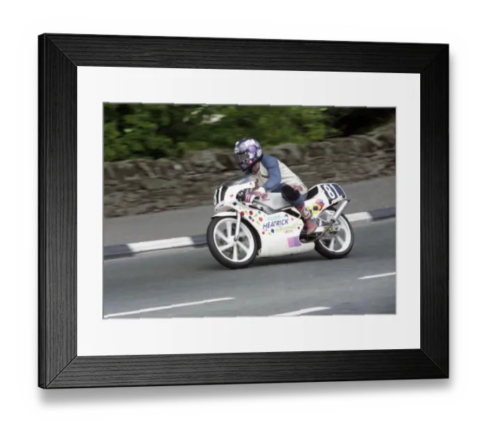 Framed Print : Aubrey McCauley (Honda) 1994 Ultra Lightweight TT