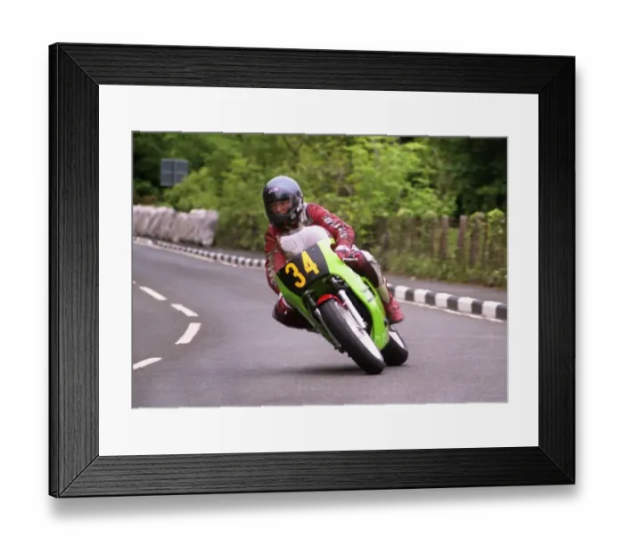 Framed Print : Gordon Morss (Spondon Kawasaki) 1995 Singles TT Framed Print : Gordon Morss (Spondon Kawasaki) 1995 Singles TT