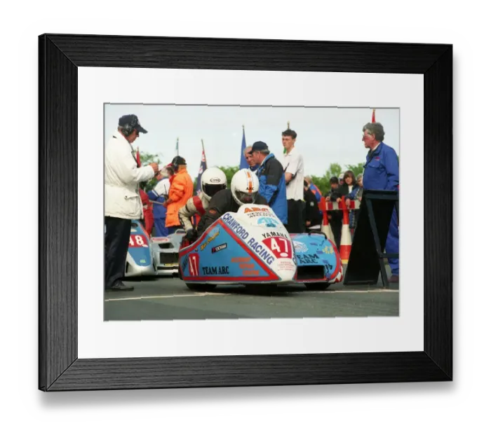 Framed Print : Mike Crawford & Steve Taylor (ARC Yamaha) 2000 Sidecar TT Framed Print : Mike Crawford & Steve Taylor (ARC Yamaha) 2000 Sidecar TT