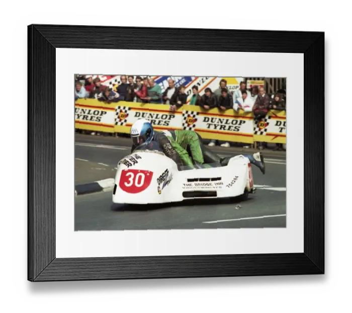 Framed Print : Dennis Keen & Robert Parker (Yamaha) 1989 Sidecar TT Framed Print : Dennis Keen & Robert Parker (Yamaha) 1989 Sidecar TT