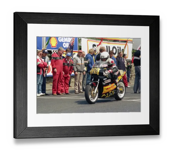 Framed Print : Andreas Moll (Martin) 1988 Senior TT Framed Print : Andreas Moll (Martin) 1988 Senior TT