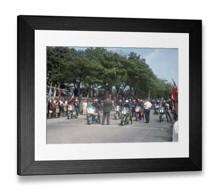 Framed Print : Startline, 1967 Senior TT Framed Print : Startline, 1967 Senior TT