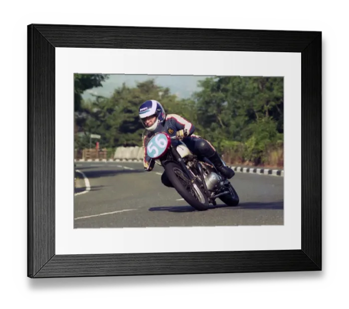 Framed Print : Stuart Noon (RSM Triumph) 1991 Junior Classic Manx Grand Prix Framed Print : Stuart Noon (RSM Triumph) 1991 Junior Classic Manx Grand Prix