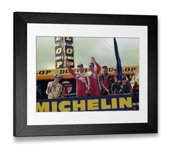 Framed Print : Geoff Johnson (Yamaha) 1987 Production B TT Framed Print : Geoff Johnson (Yamaha) 1987 Production B TT