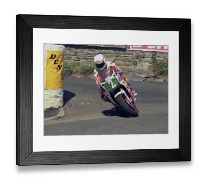 Framed Print : Geoff Johnson (Yamaha) 1987 Production B TT Framed Print : Geoff Johnson (Yamaha) 1987 Production B TT