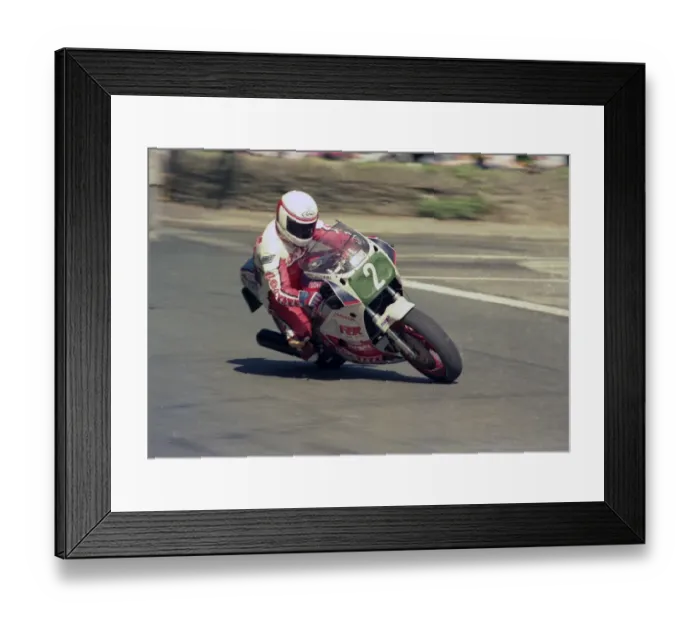 Framed Print : Geoff Johnson (Yamaha) 1987 Production B TT Framed Print : Geoff Johnson (Yamaha) 1987 Production B TT