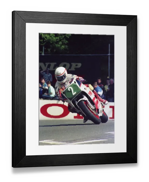Framed Print : Geoff Johnson (Yamaha) 1987 Production B TT Framed Print : Geoff Johnson (Yamaha) 1987 Production B TT