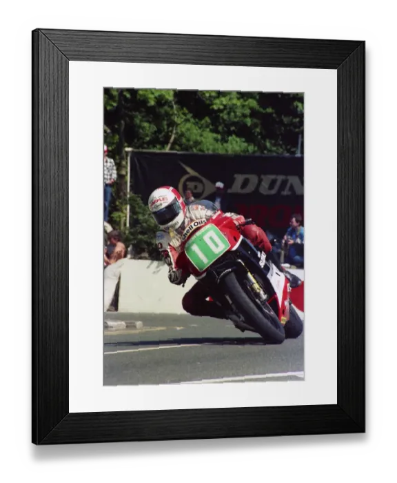Framed Print : Phil Mellor (Suzuki) 1987 Production B TT Framed Print : Phil Mellor (Suzuki) 1987 Production B TT