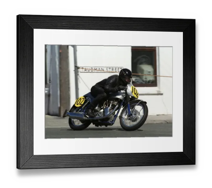 Framed Print : Chic Flockhart (Velocette) 1993 Senior Classic Manx Grand Prix Framed Print : Chic Flockhart (Velocette) 1993 Senior Classic Manx Grand Prix