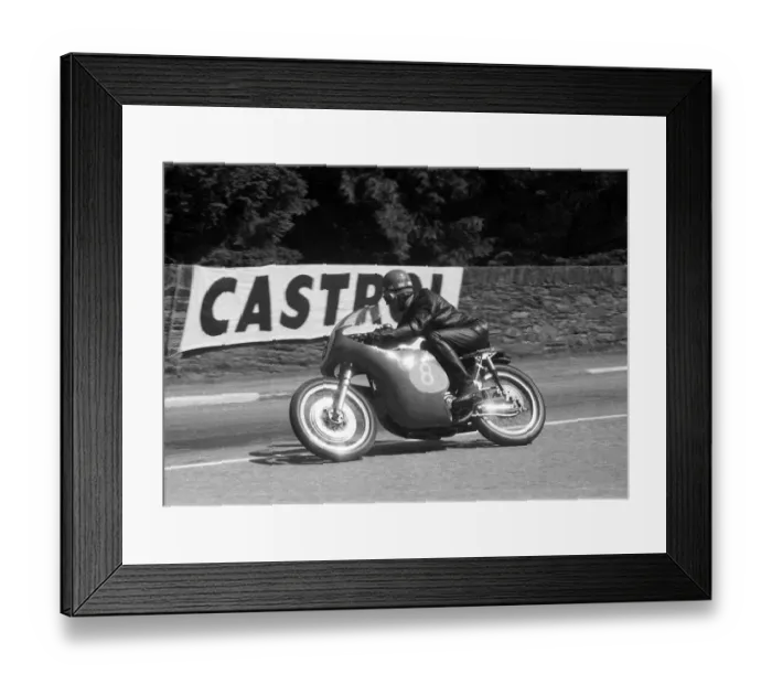 Framed Print : Terry Shepherd (Norton) 1960 Junior TT Framed Print : Terry Shepherd (Norton) 1960 Junior TT