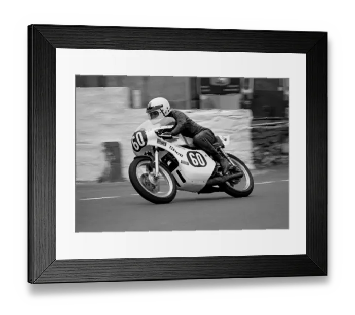 Framed Print : John Lawley (Yamaha) 1977 Formula 3 TT