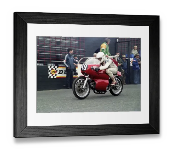 Framed Print : Aubrey Lea (Aermacchi) 1983 Manx Grand Prix Parade Lap Framed Print : Aubrey Lea (Aermacchi) 1983 Manx Grand Prix Parade Lap