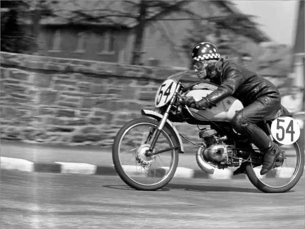 Beryl Swain (Itom) 1962 50cc TT