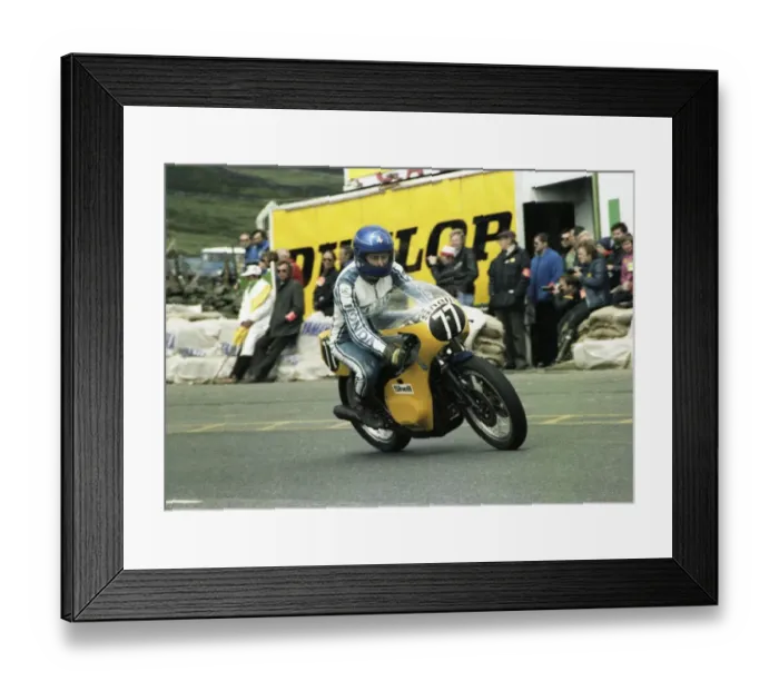 Framed Print : Frank Rutter (Honda) 1981 Formula 3 TT