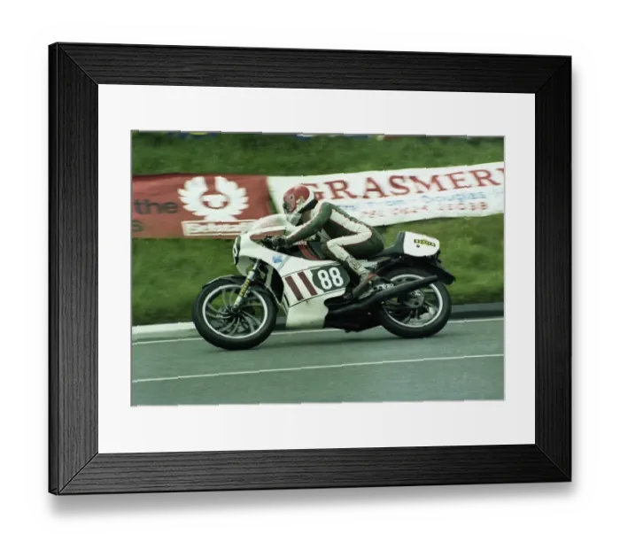Framed Print : David Smith (Yamaha) 1981 Formula 3 TT