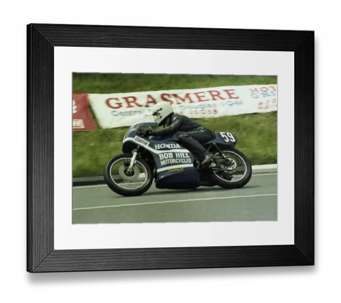 Framed Print : Bob Hill (Honda) 1981 Formula 3 TT Framed Print : Bob Hill (Honda) 1981 Formula 3 TT