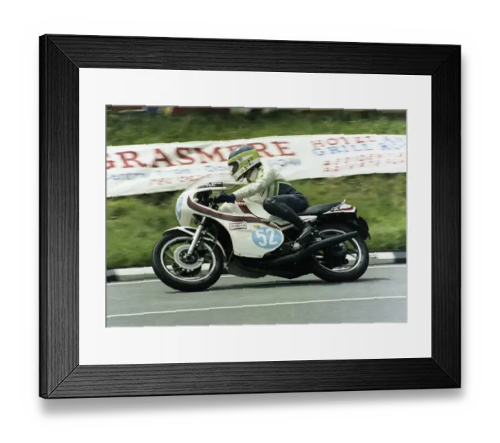 Framed Print : John Musson (Yamaha) 1981 Formula 2 TT