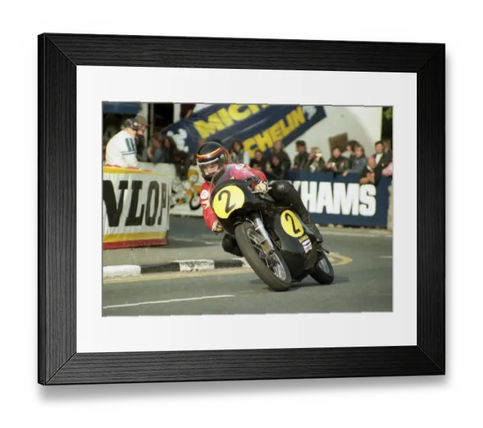 Framed Print : Geoff Johnson (Norton) 1984 Classic TT Framed Print : Geoff Johnson (Norton) 1984 Classic TT