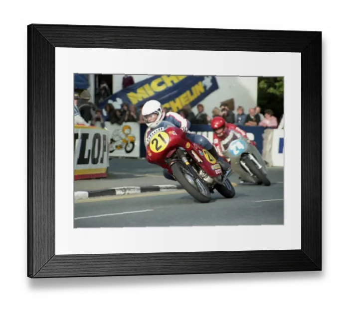 Framed Print : Stuart Noon (RSM Triumph) 1984 Classic TT Framed Print : Stuart Noon (RSM Triumph) 1984 Classic TT
