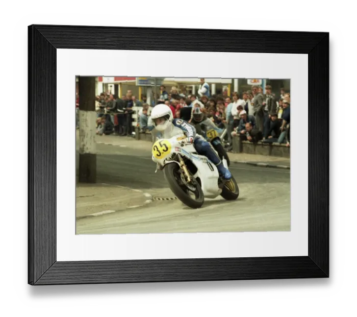 Framed Print : Kenny Harrison (Yamaha) 1984 Senior TT Framed Print : Kenny Harrison (Yamaha) 1984 Senior TT