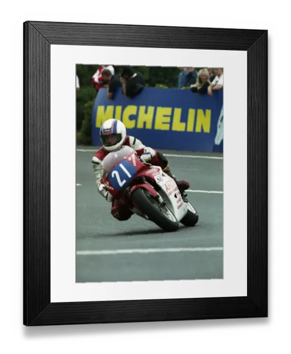 Framed Print : Mark Baldwin (Yamaha) 1993 Junior TT Framed Print : Mark Baldwin (Yamaha) 1993 Junior TT