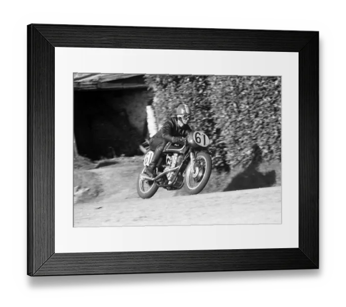 Framed Print : Ralph Fox (AJS) 1958 Junior Newcomers Manx Grand Prix Framed Print : Ralph Fox (AJS) 1958 Junior Newcomers Manx Grand Prix